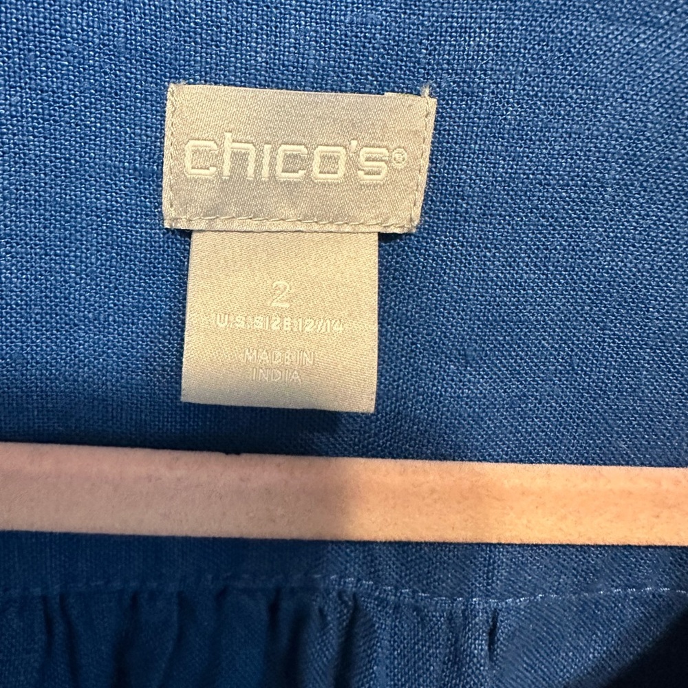 Chico's Royal Blue Tiered Maxi Dress - Picture 4 of 5